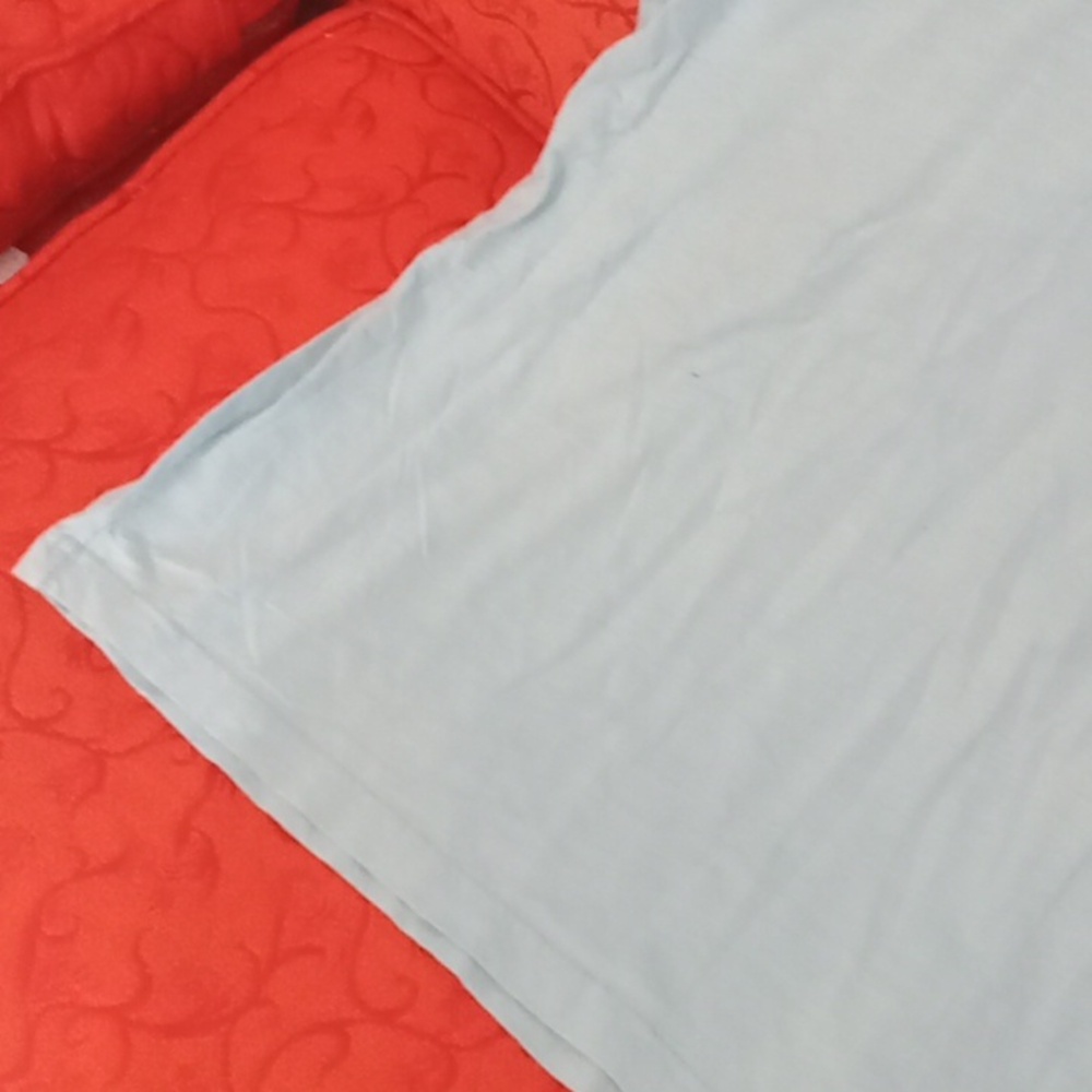 Nwt Saint Johns Bay Light Blue T-Shirt Cotton - Picture 5 of 5